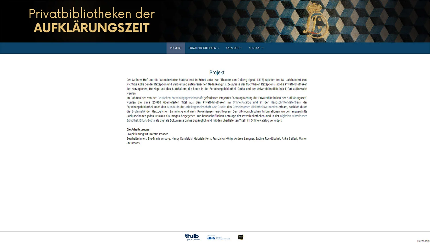 Privatbibliotheken der Aufklärung