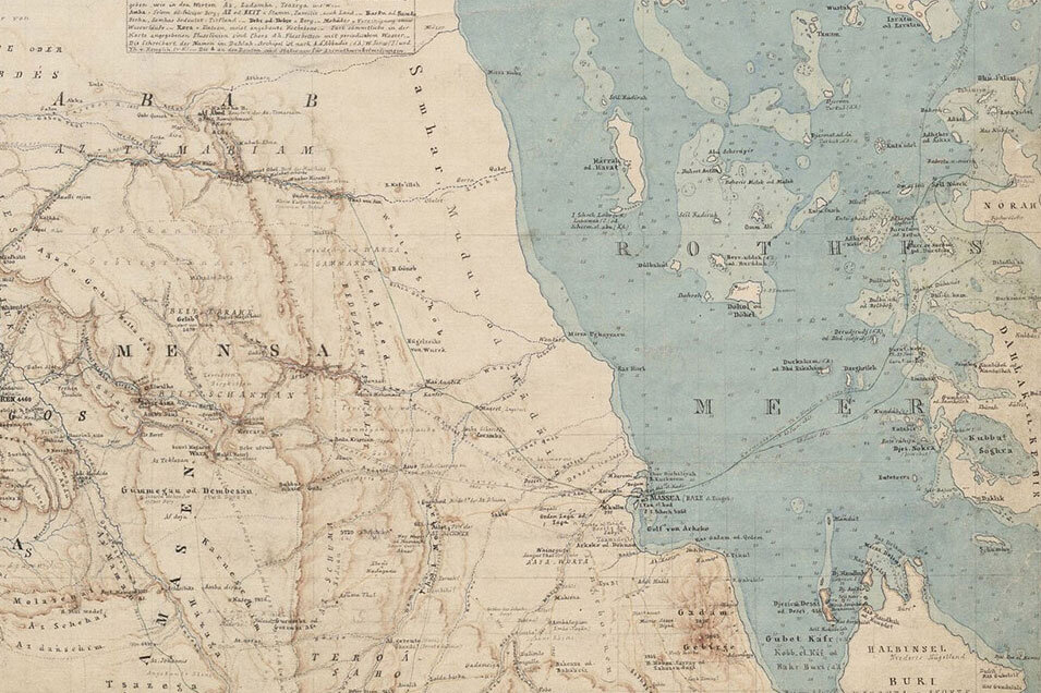 Kartographien Afrikas und Asiens (1800-1945)