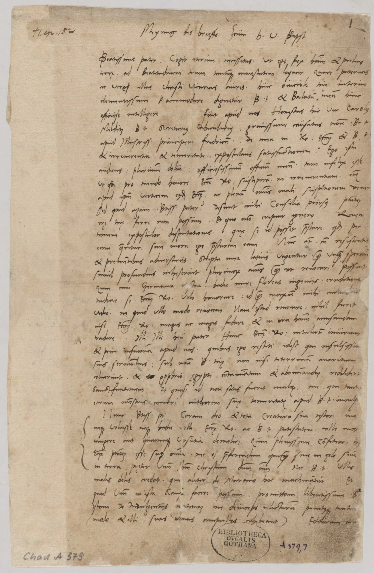 Autographensammlung der Reformationszeit